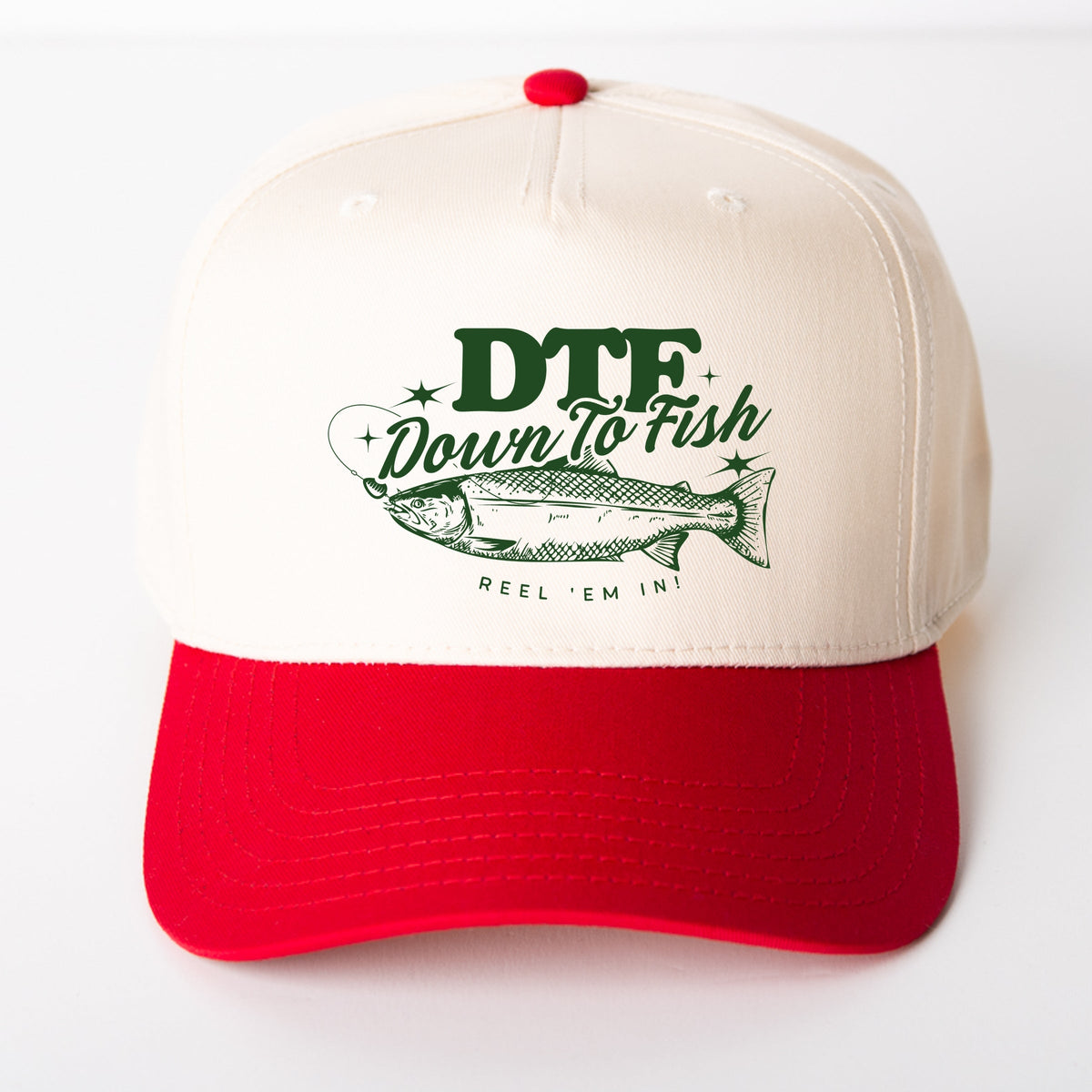 Down To Fish - Canvas Trucker Hat