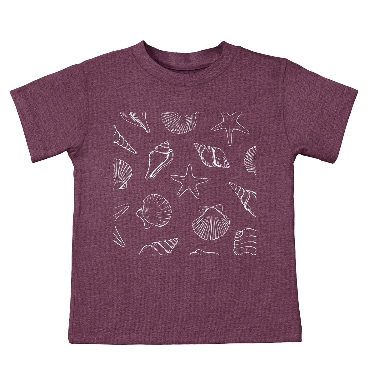 Seashells Square - Toddler Short Sleeve Graphic T-Shirt