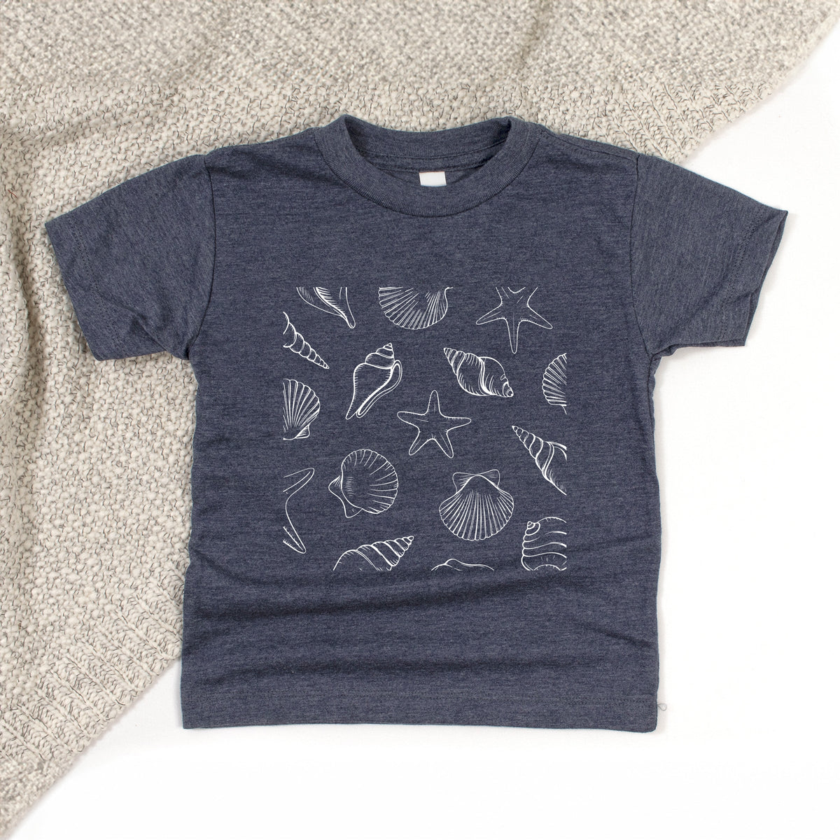 Seashells Square - Toddler Short Sleeve Graphic T-Shirt