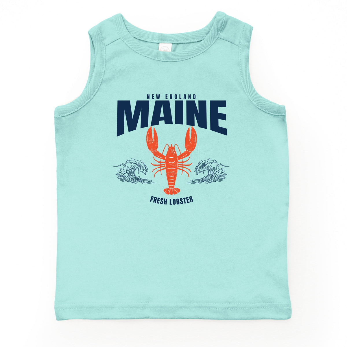 Maine Fresh Lobster Waves - Youth Tank Top