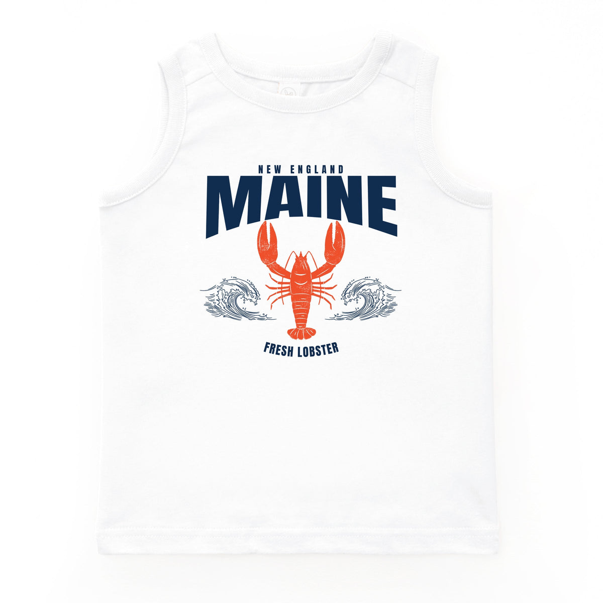 Maine Fresh Lobster Waves - Youth Tank Top
