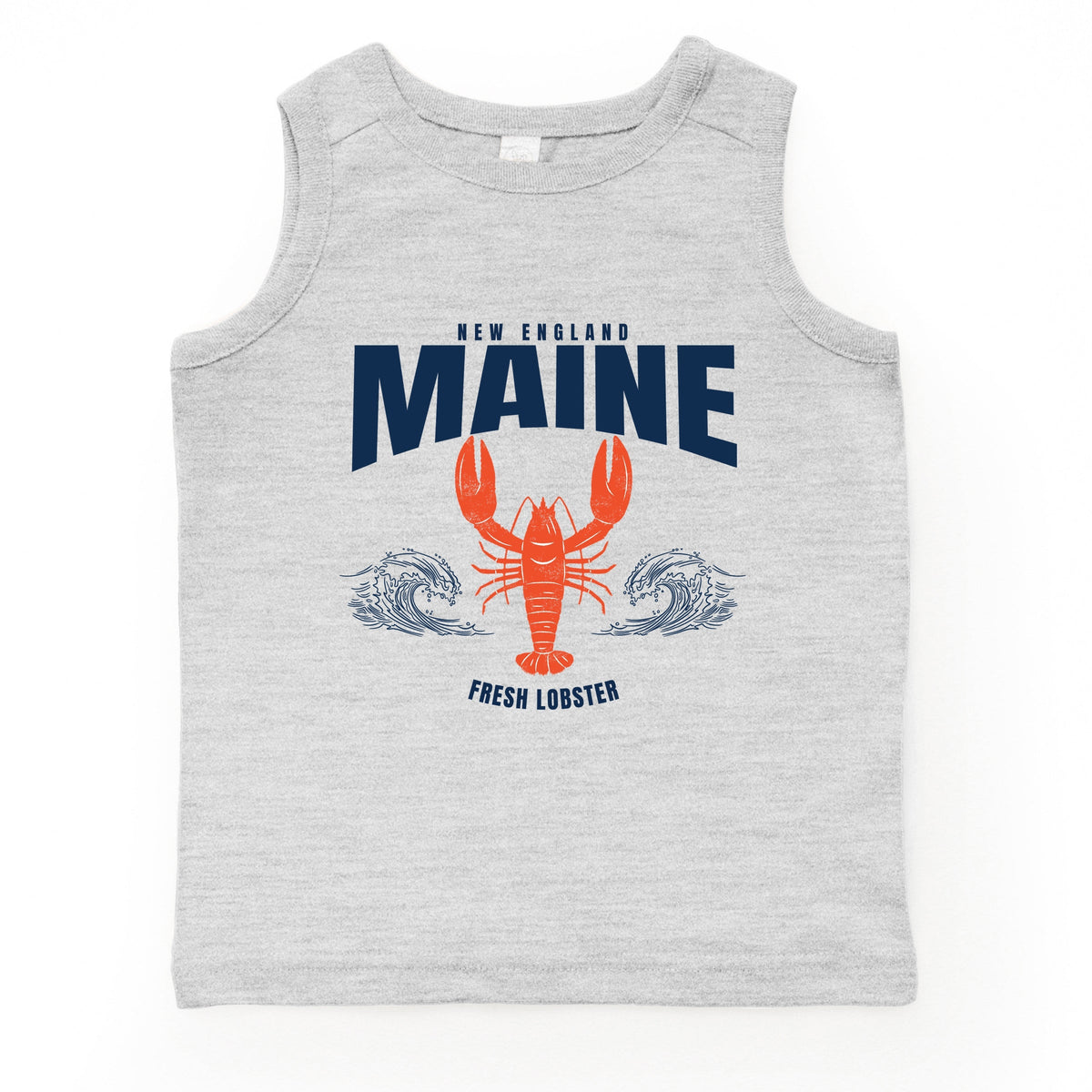 Maine Fresh Lobster Waves - Youth Tank Top