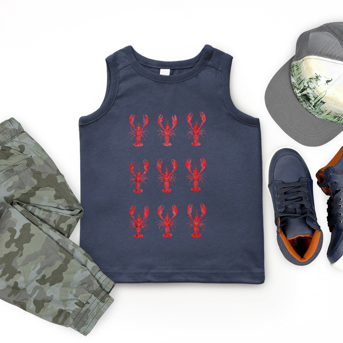 Nine Lobsters Watercolor - Youth Tank Top