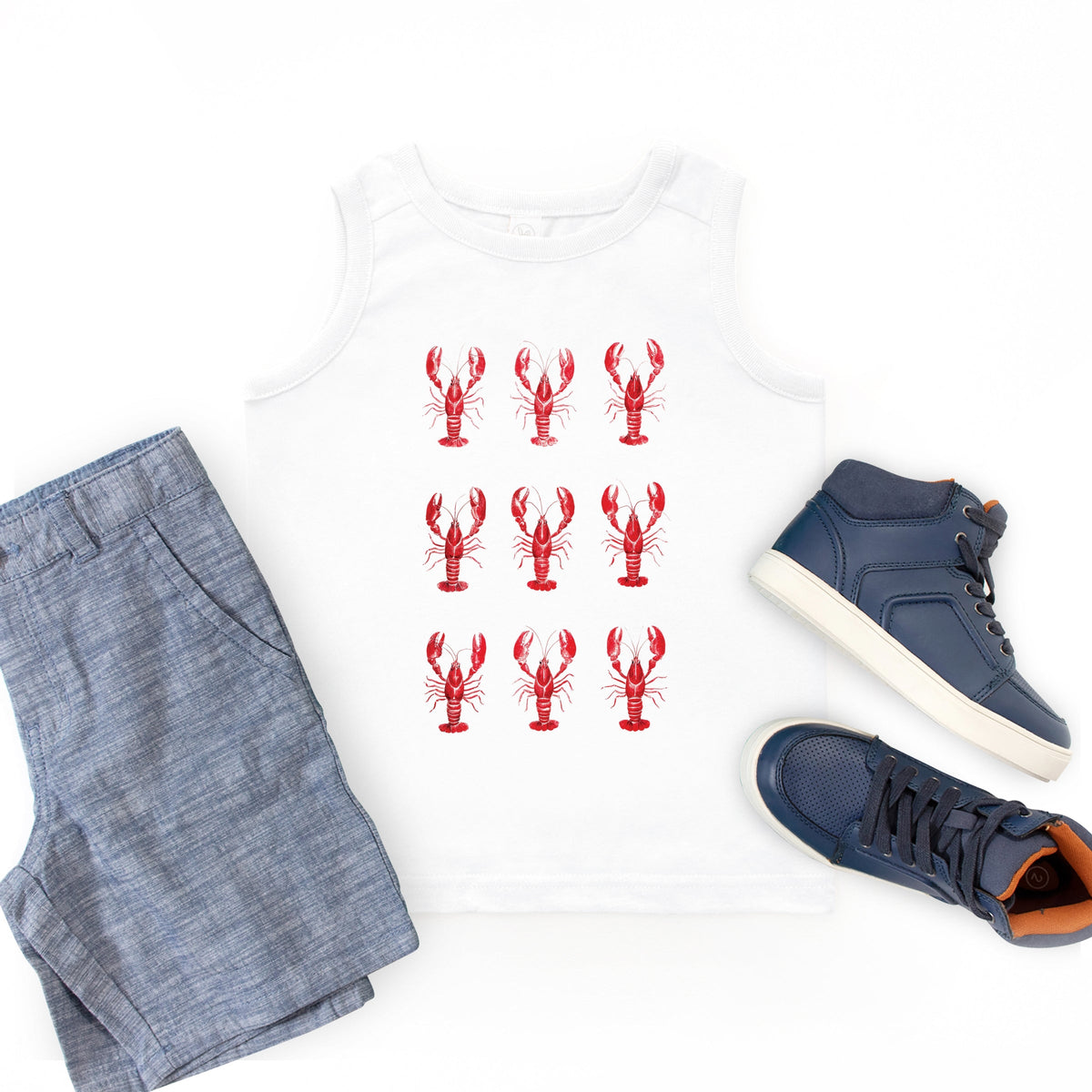 Nine Lobsters Watercolor - Youth Tank Top