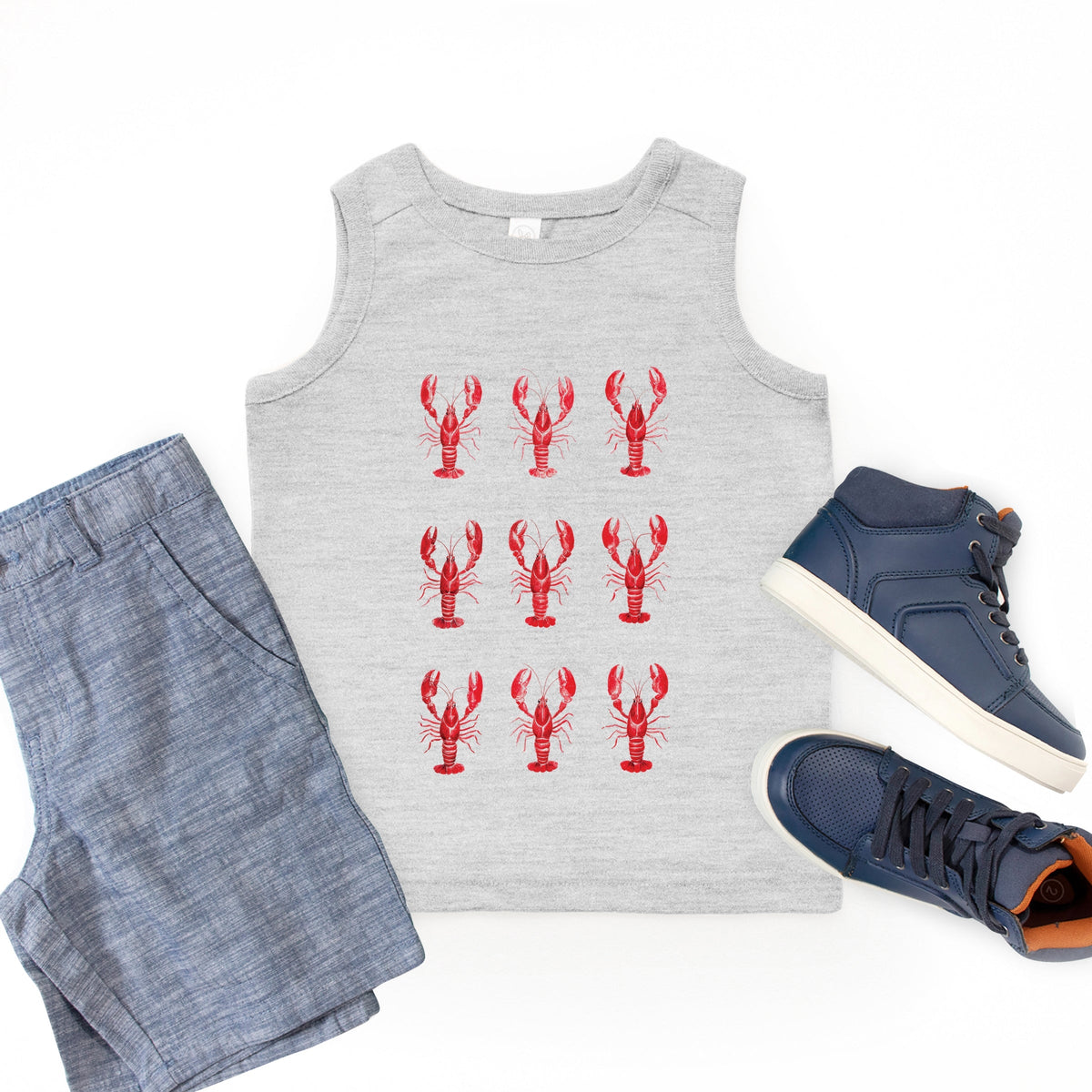 Nine Lobsters Watercolor - Youth Tank Top