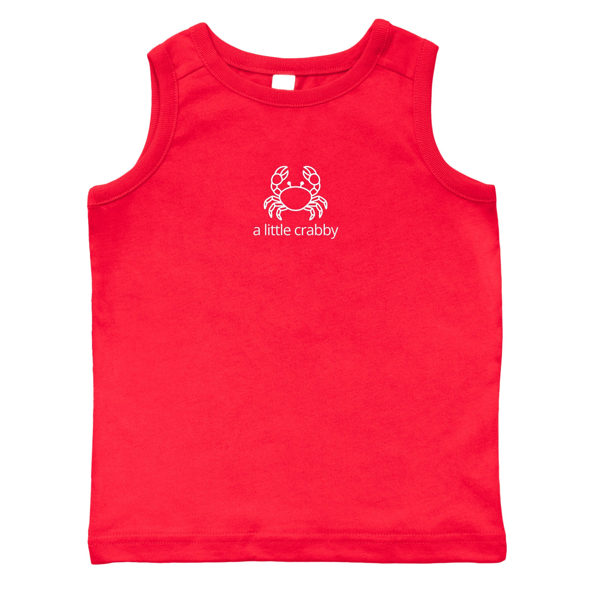 A Little Crabby Outline - Toddler Graphic Tank