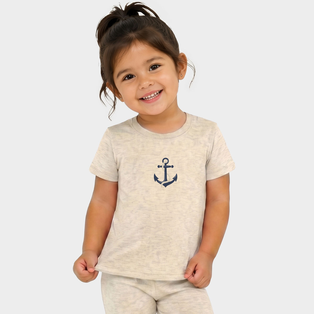 Anchor and Rope - Toddler Crew Shorts Set