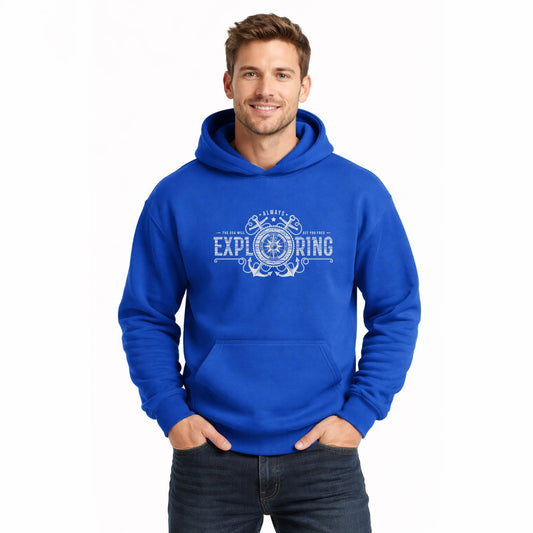 Always Exploring Anchor - Men's Graphic Hoodie