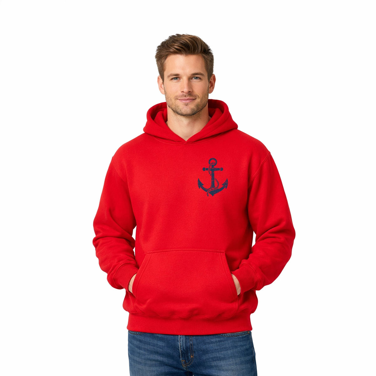 Lighthouse Arch Distressed - Men's Graphic Hoodie