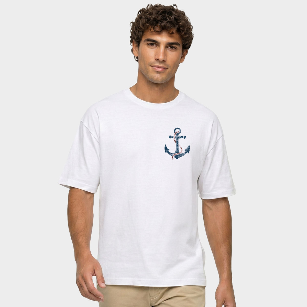 Lighthouse Guardian Of All Mariners - Men's Garment Dyed Graphic T-Shirt