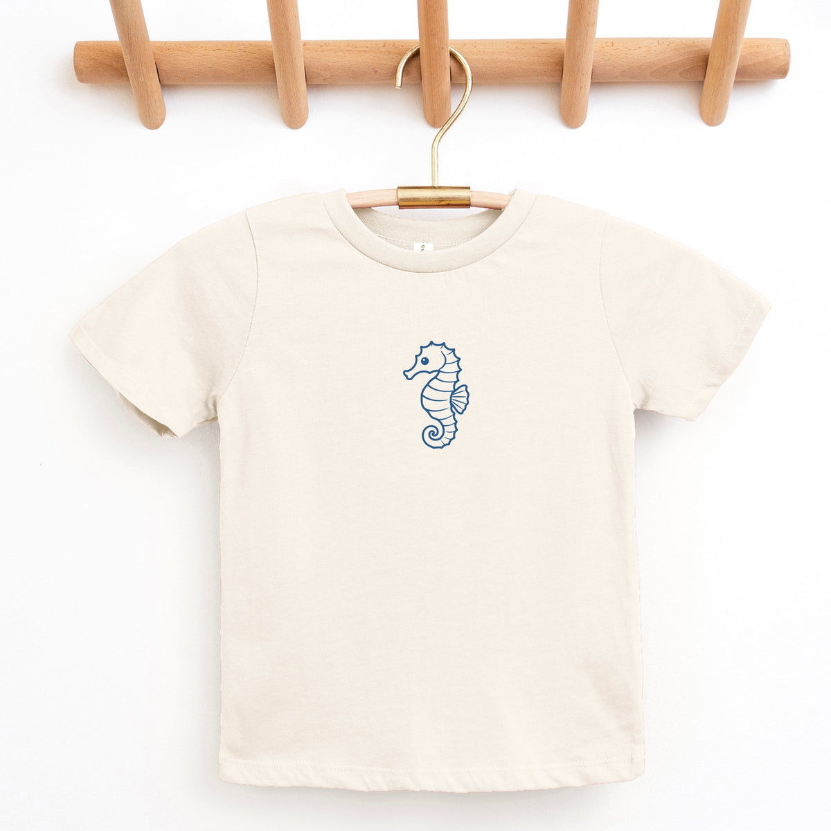 Seahorse Outline - Youth Short Sleeve Graphic T-Shirt