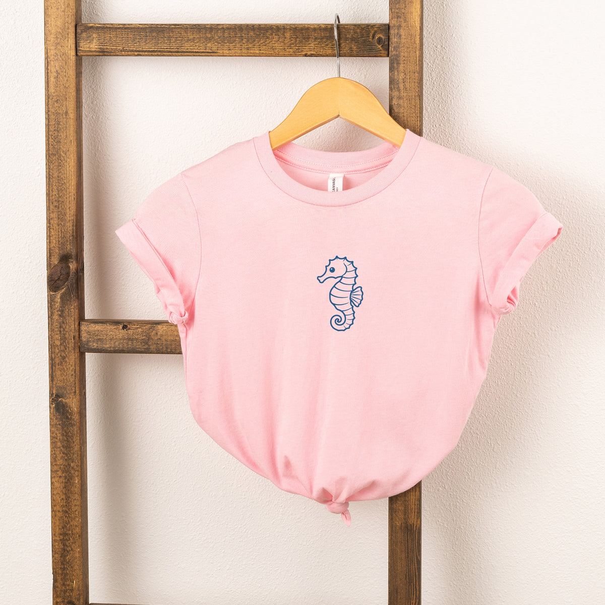 Seahorse Outline - Youth Short Sleeve Graphic T-Shirt