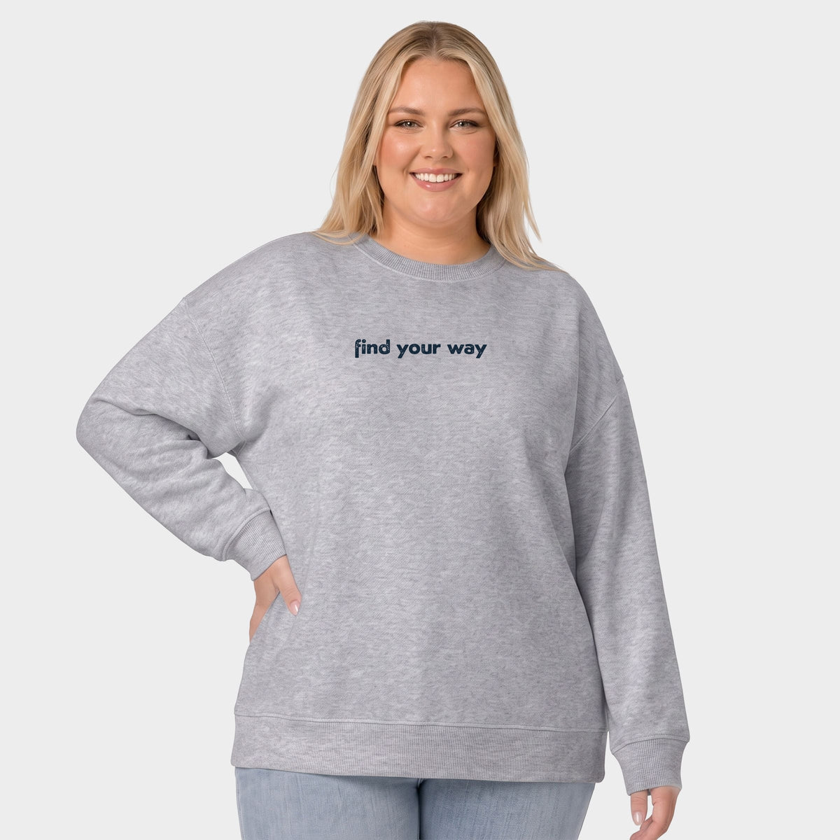 Find Your Way Lighthouse - Women's Plus Sweatshirt