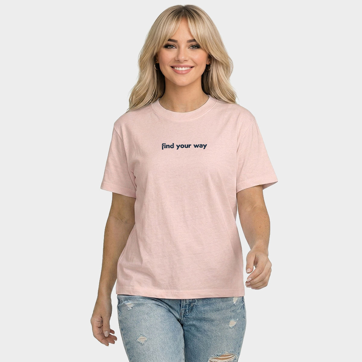 Find Your Way Lighthouse - Women's Relaxed Boxy Tee