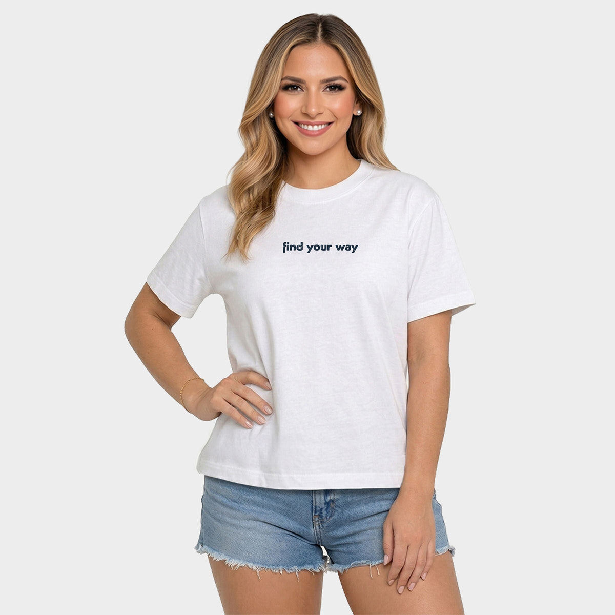 Find Your Way Lighthouse - Women's Relaxed Boxy Tee