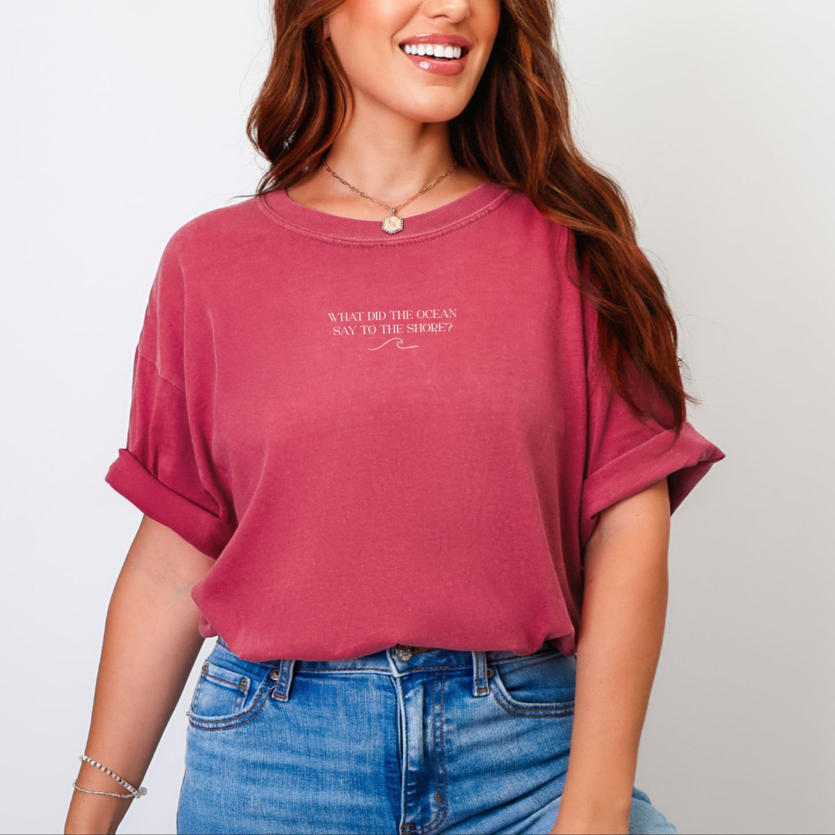 It Just Waved - Women's Garment Dyed Graphic T-Shirt