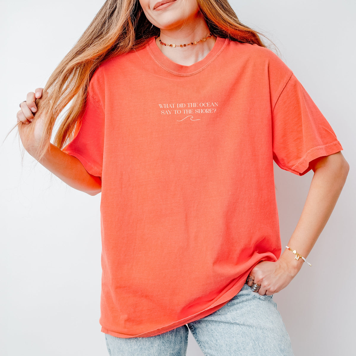 It Just Waved - Women's Garment Dyed Graphic T-Shirt