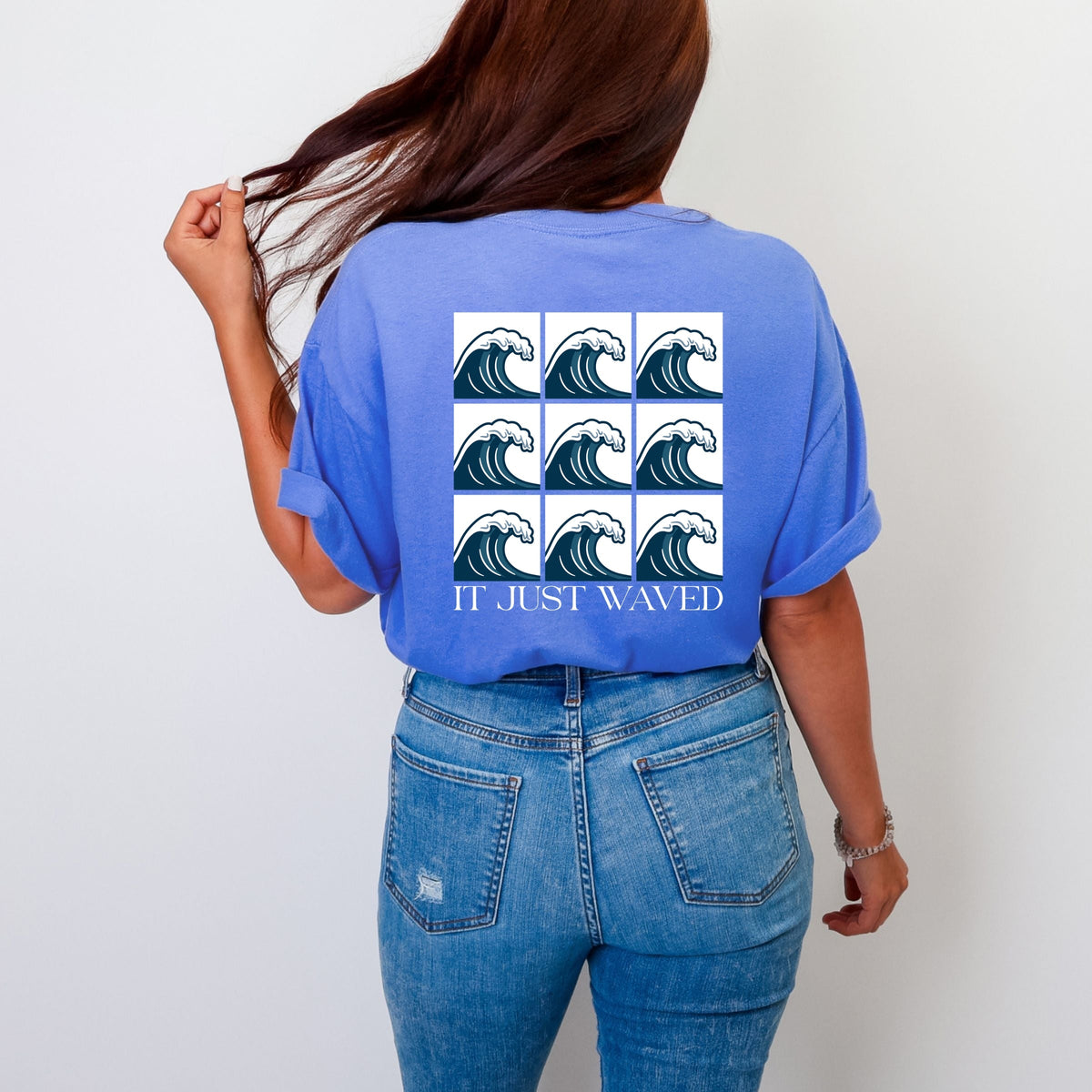 It Just Waved - Women's Garment Dyed Graphic T-Shirt
