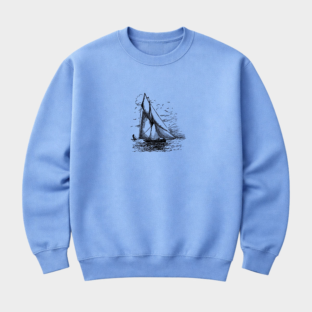 Sailboat Sketch - Men's Graphic Sweatshirt