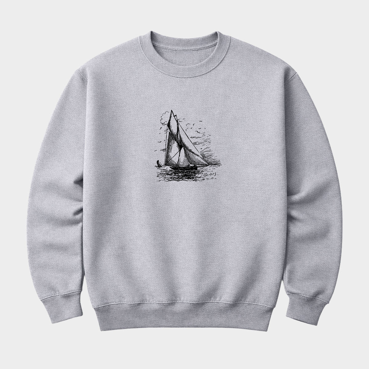 Sailboat Sketch - Men's Graphic Sweatshirt