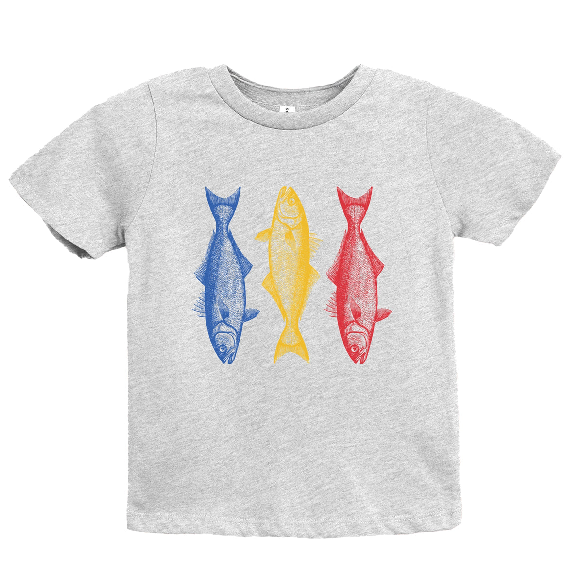 Three Fish Sketch - Youth Short Sleeve Graphic T-Shirt