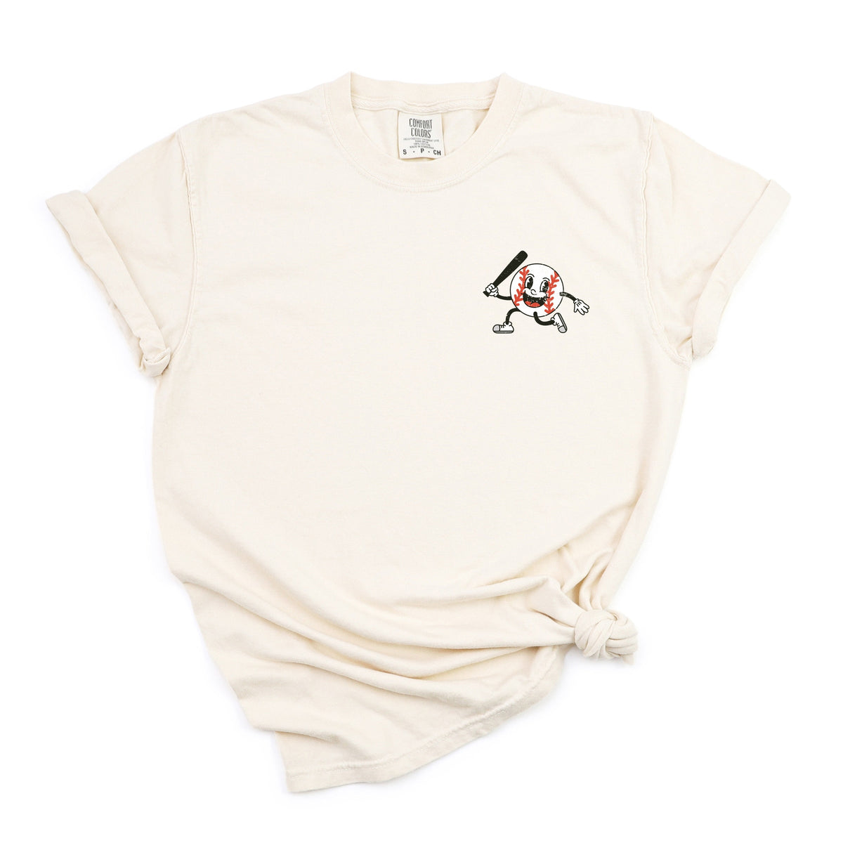 Take Me Out To The Ball Game Distressed - Women's Garment Dyed Tee
