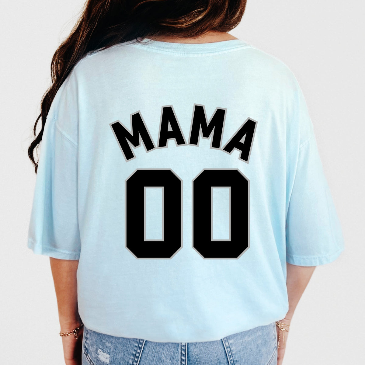 Mama Jersey Heart - Women's Garment Dyed Tee