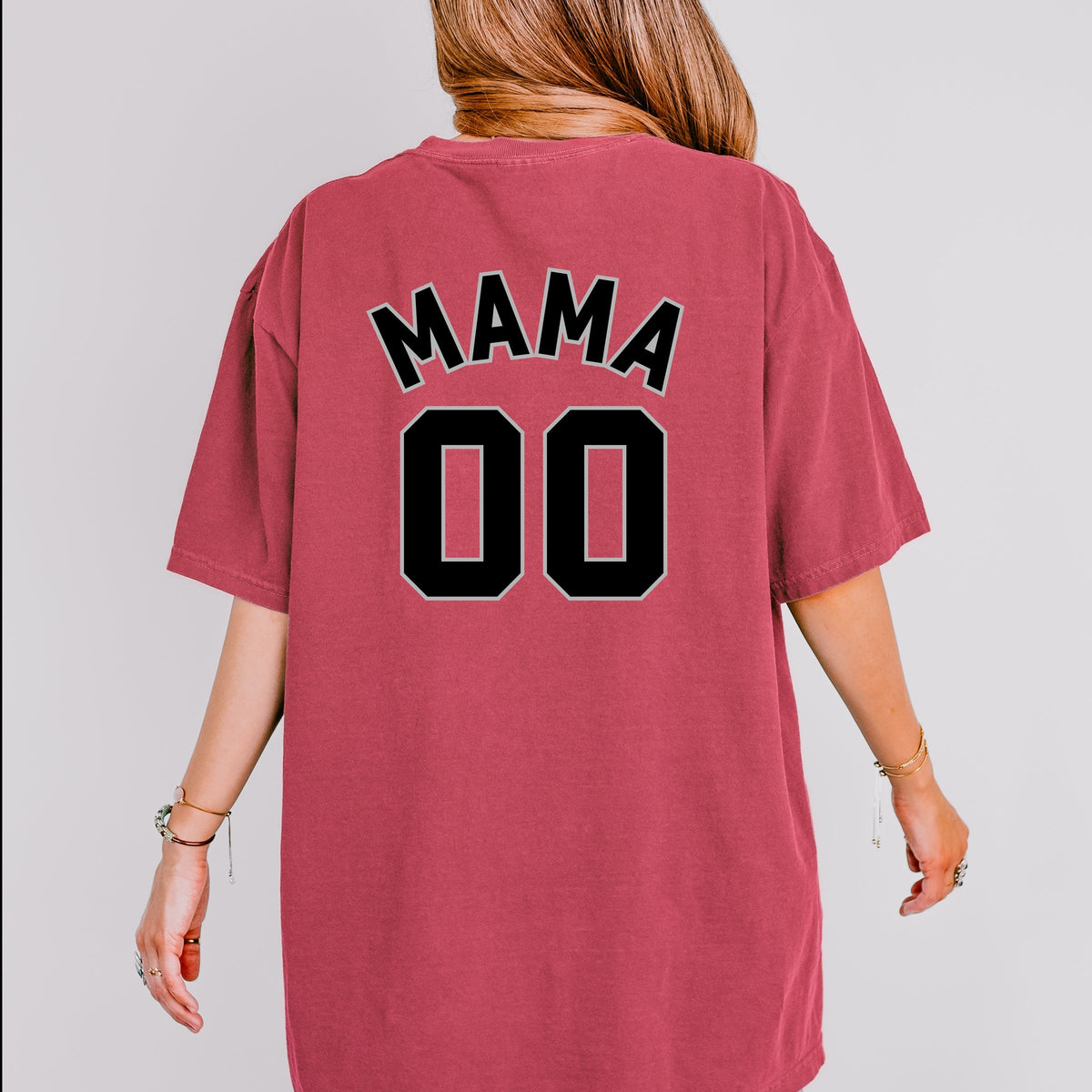 Mama Jersey Heart - Women's Garment Dyed Tee