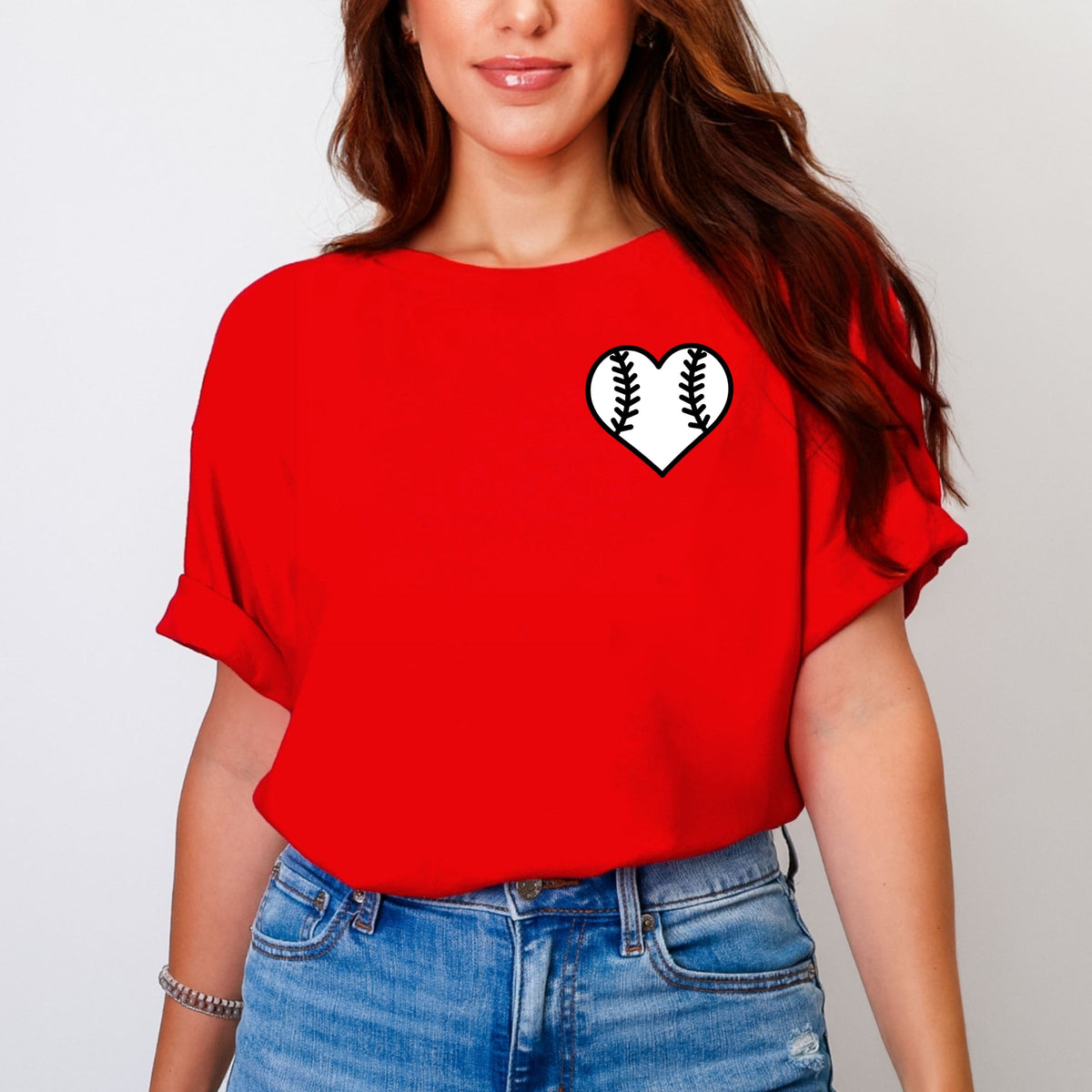Mama Jersey Heart - Women's Garment Dyed Tee