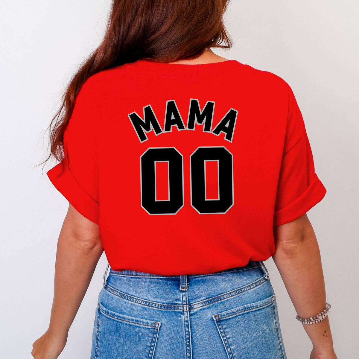 Mama Jersey Heart - Women's Garment Dyed Tee