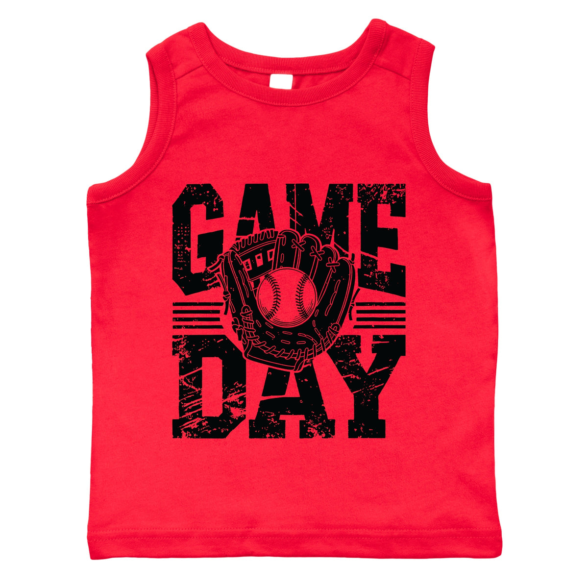 Baseball Game Day Glove - Toddler Graphic Tank
