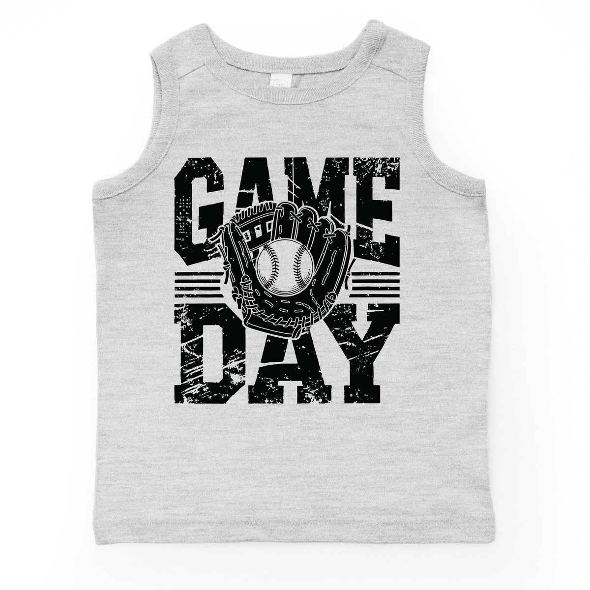 Baseball Game Day Glove - Toddler Graphic Tank