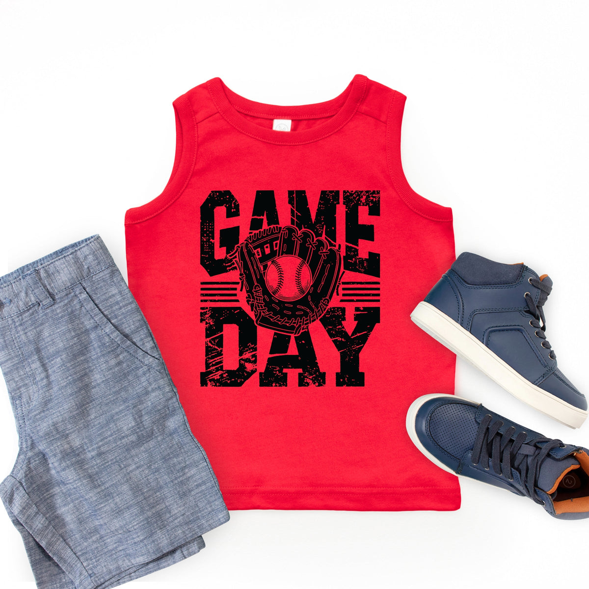 Baseball Game Day Glove - Youth Tank Top