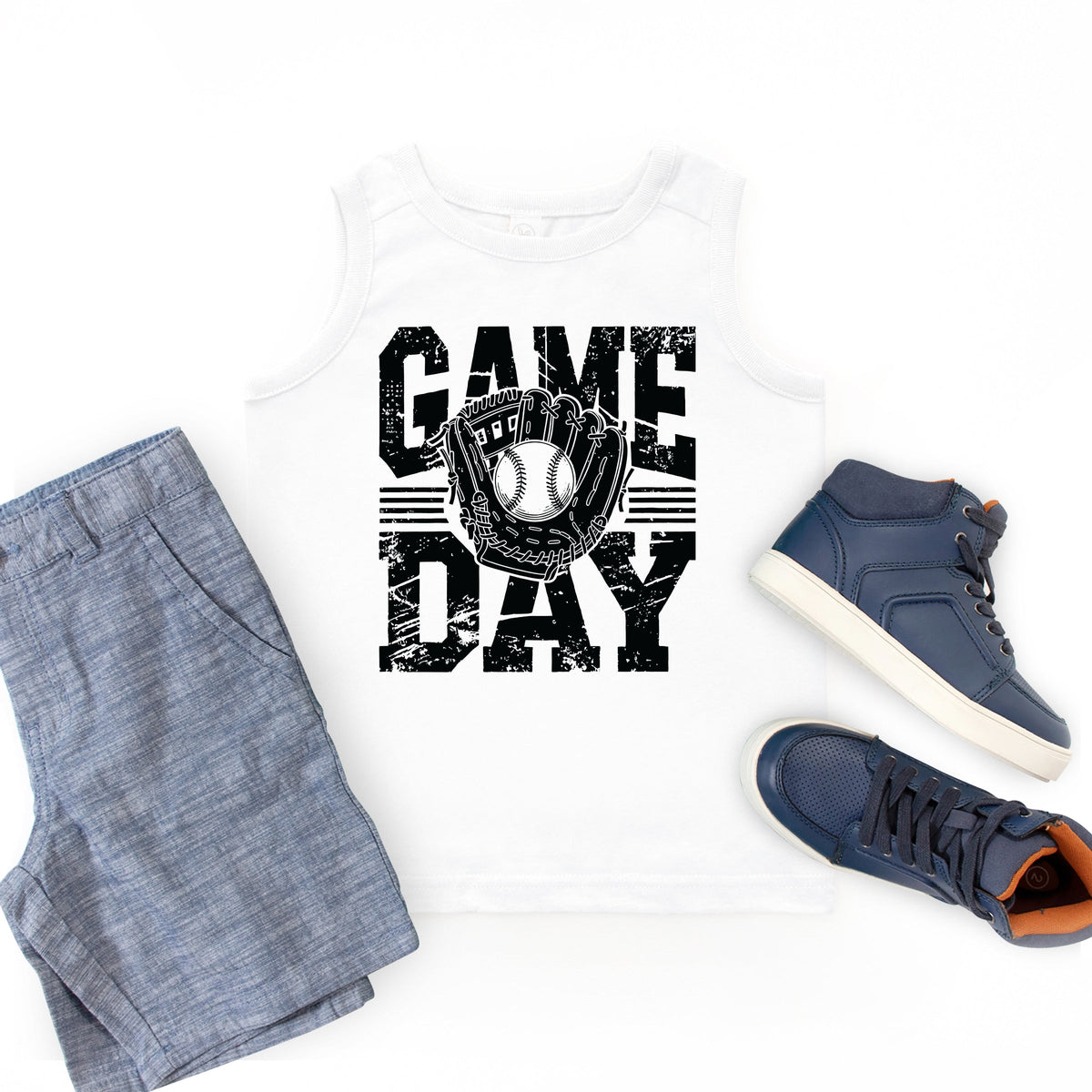 Baseball Game Day Glove - Youth Tank Top