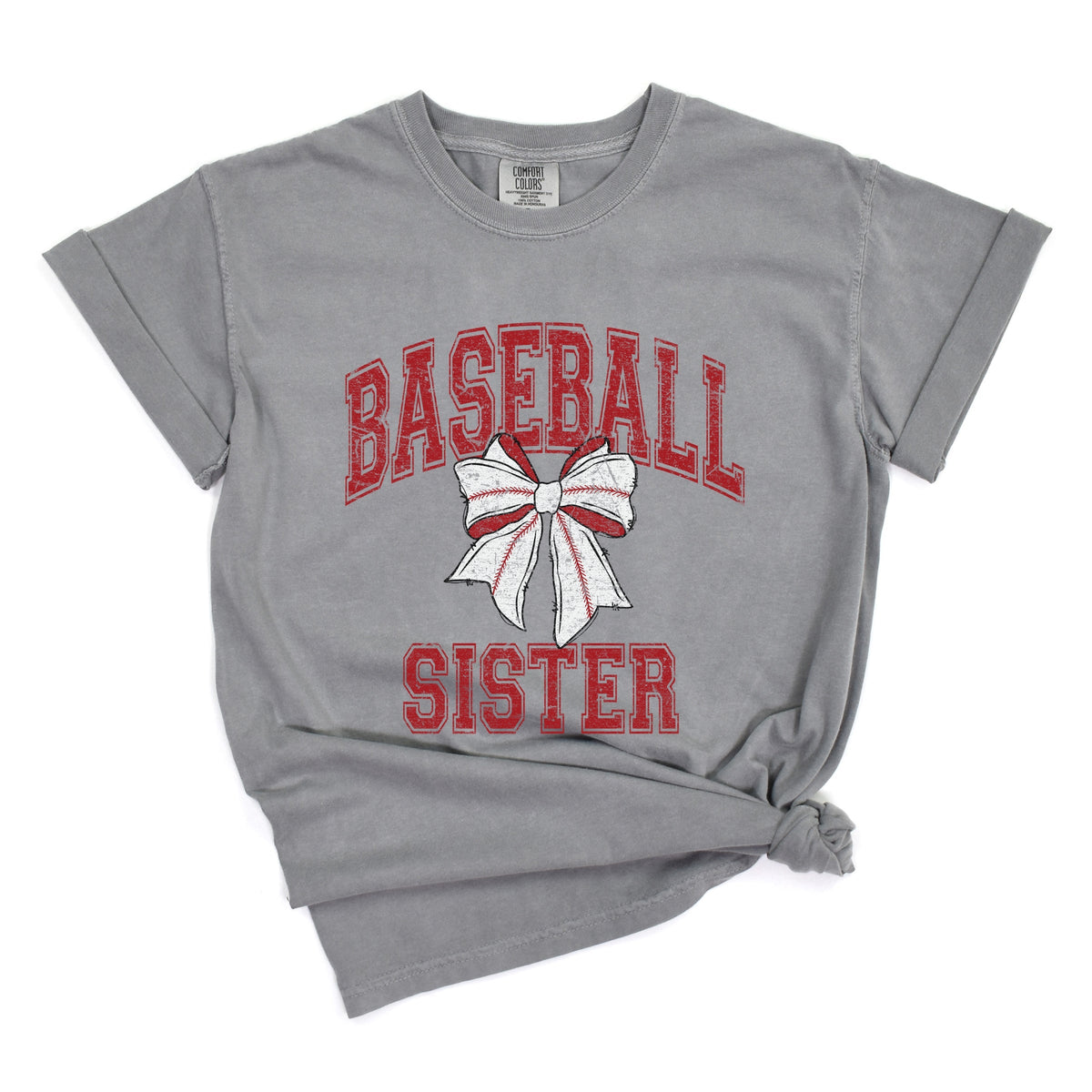 Baseball Sister Coquette - Women's Garment Dyed Graphic T-Shirt