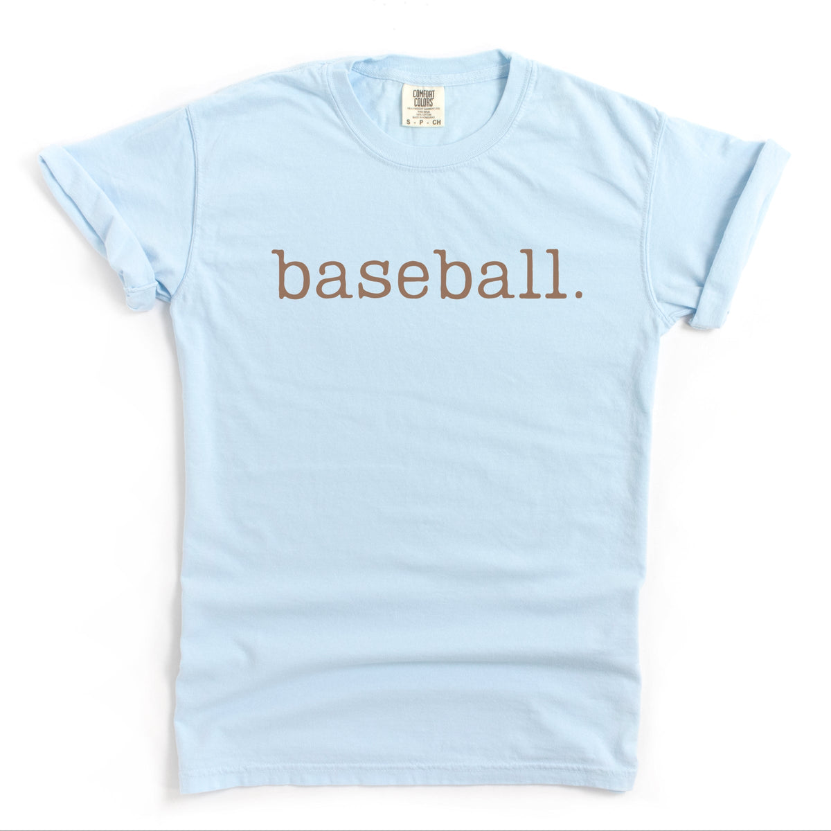 Baseball Typewriter - Women's Garment Dyed Graphic T-Shirt