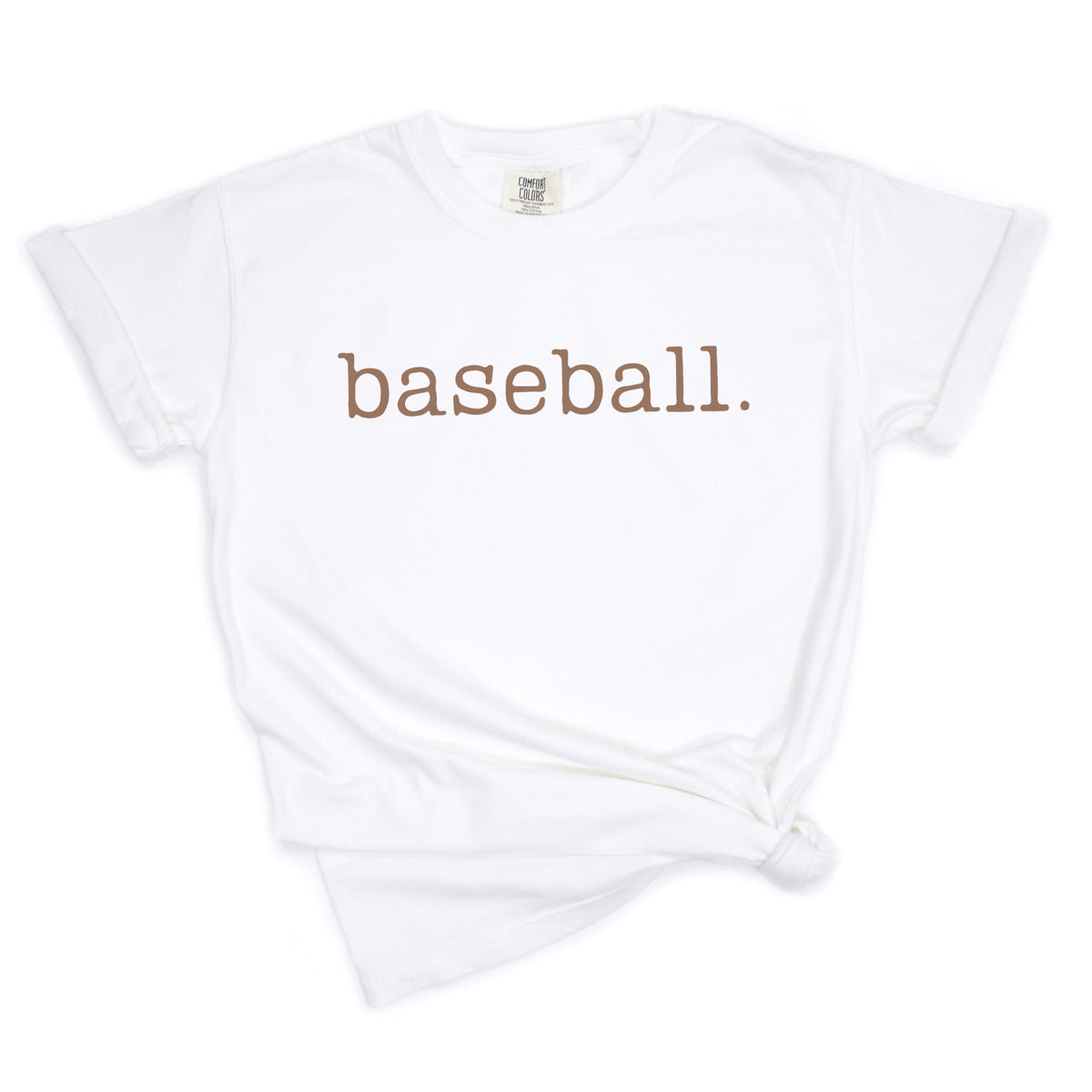 Baseball Typewriter - Women's Garment Dyed Graphic T-Shirt