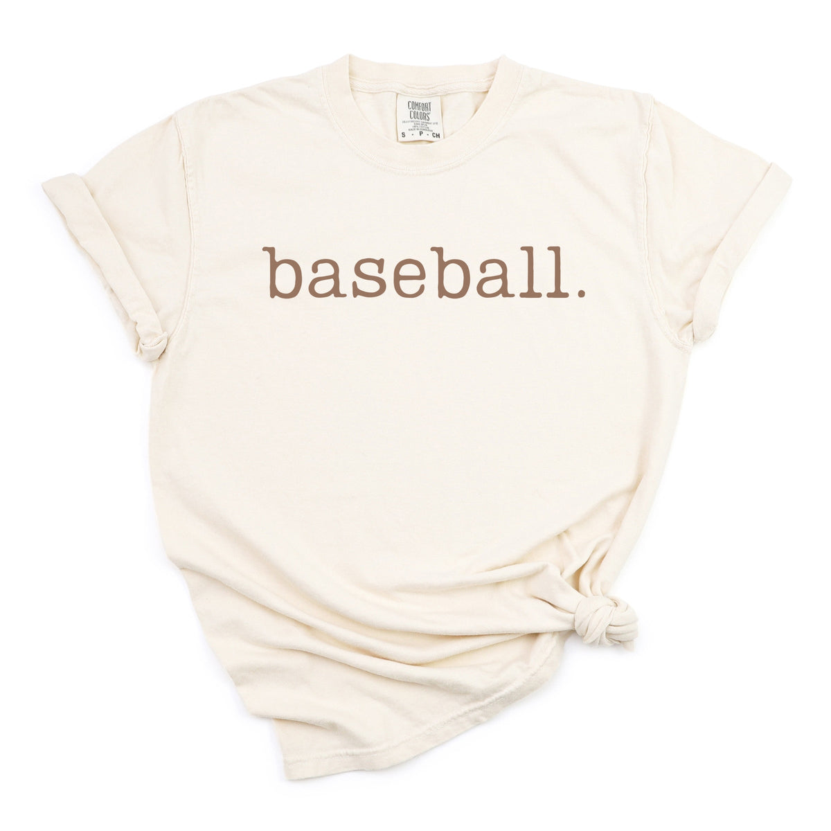 Baseball Typewriter - Women's Garment Dyed Graphic T-Shirt