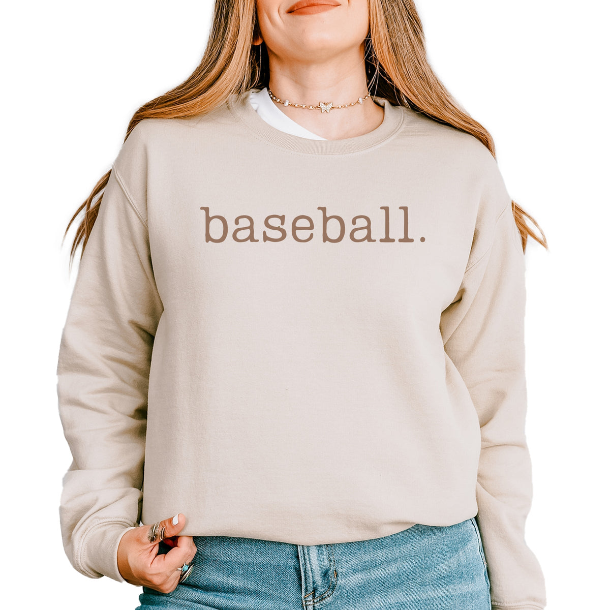 Baseball Typewriter - Women's Graphic Sweatshirt