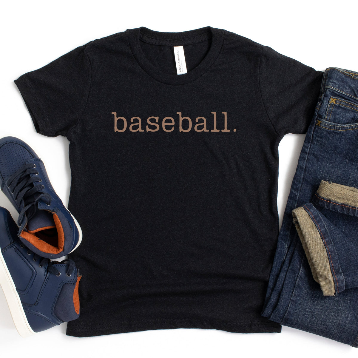 Baseball Typewriter - Youth Short Sleeve Graphic T-Shirt