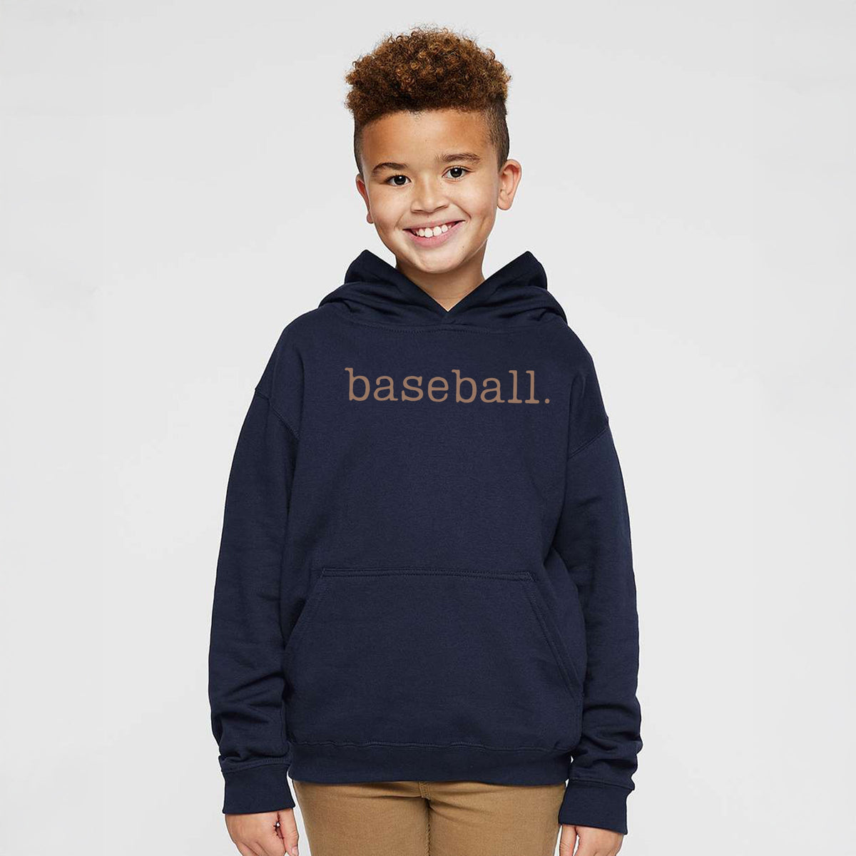 Baseball Typewriter - Youth Graphic Hoodie