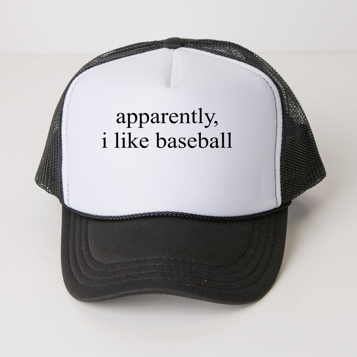 Apparently, I Like Baseball - Youth Graphic Foam Trucker Hat