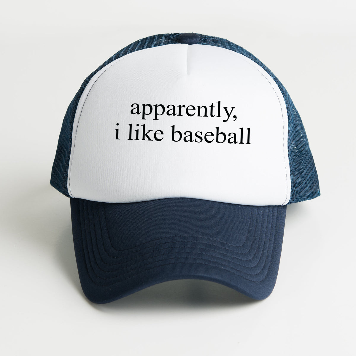 Apparently, I Like Baseball - Youth Graphic Foam Trucker Hat