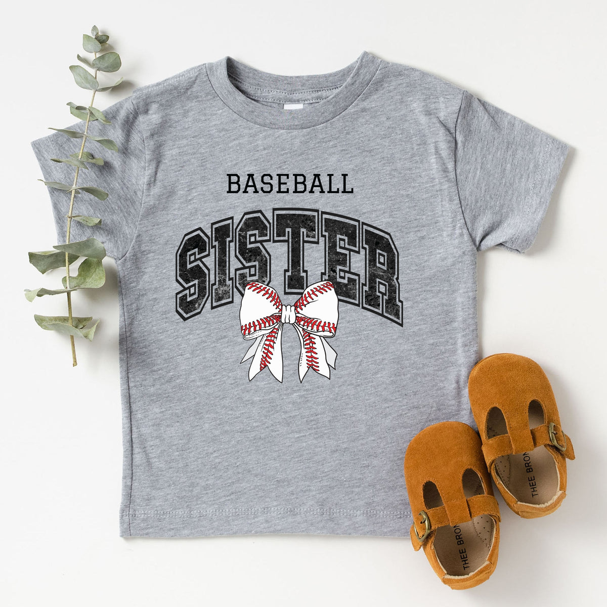 Baseball Sister Varsity Coquette - Toddler Short Sleeve Graphic T-Shirt