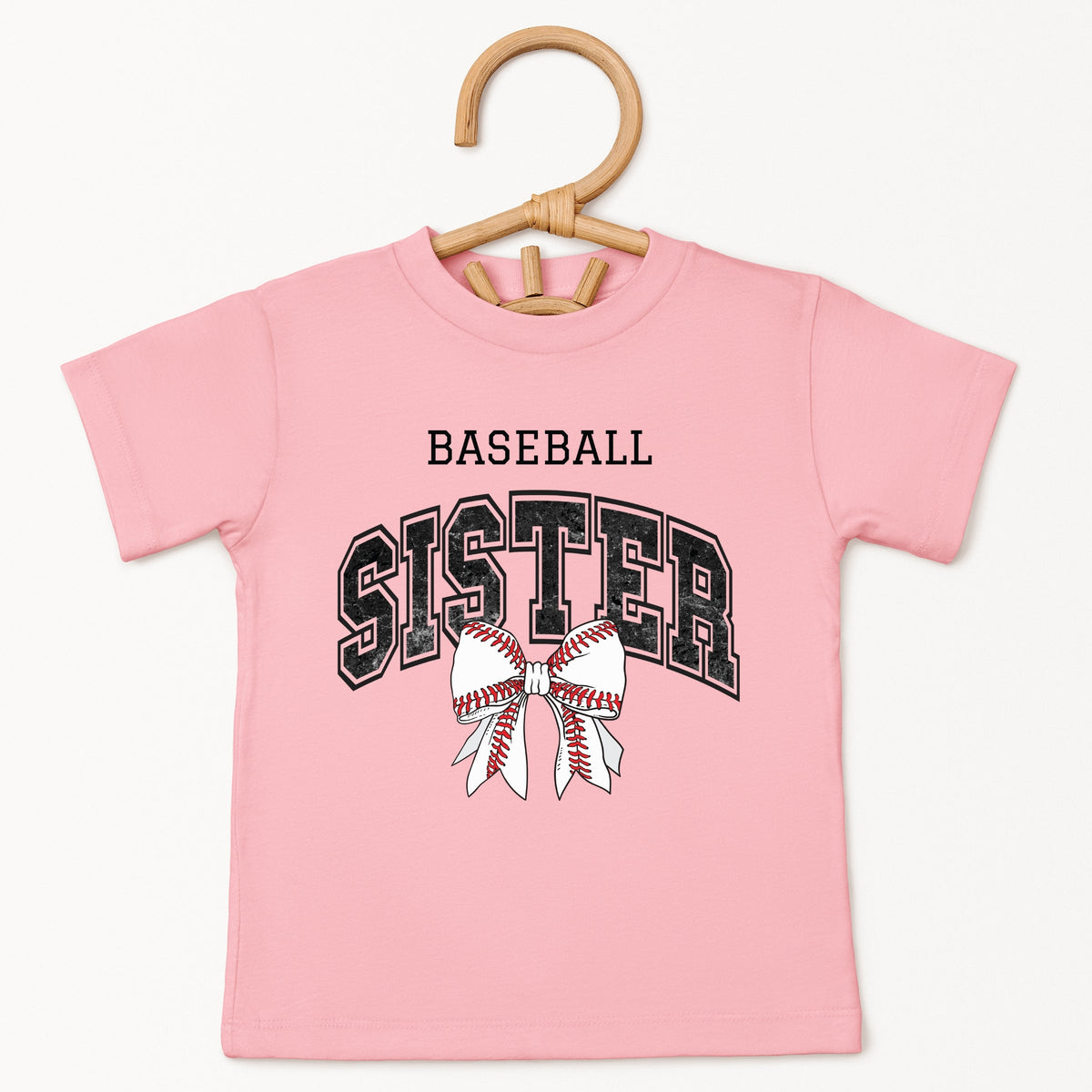Baseball Sister Varsity Coquette - Toddler Short Sleeve Graphic T-Shirt