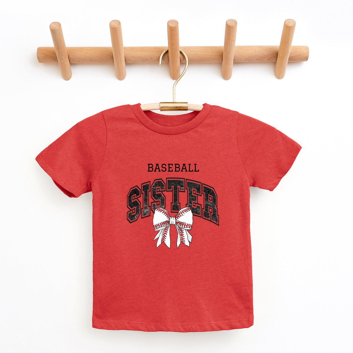 Baseball Sister Varsity Coquette - Youth Short Sleeve Graphic T-Shirt