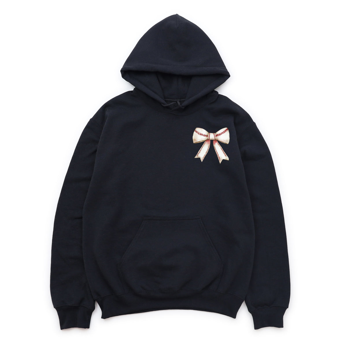 Baseball Game Day Stacked Coquette Front and Back Design - Women's Graphic Hoodie