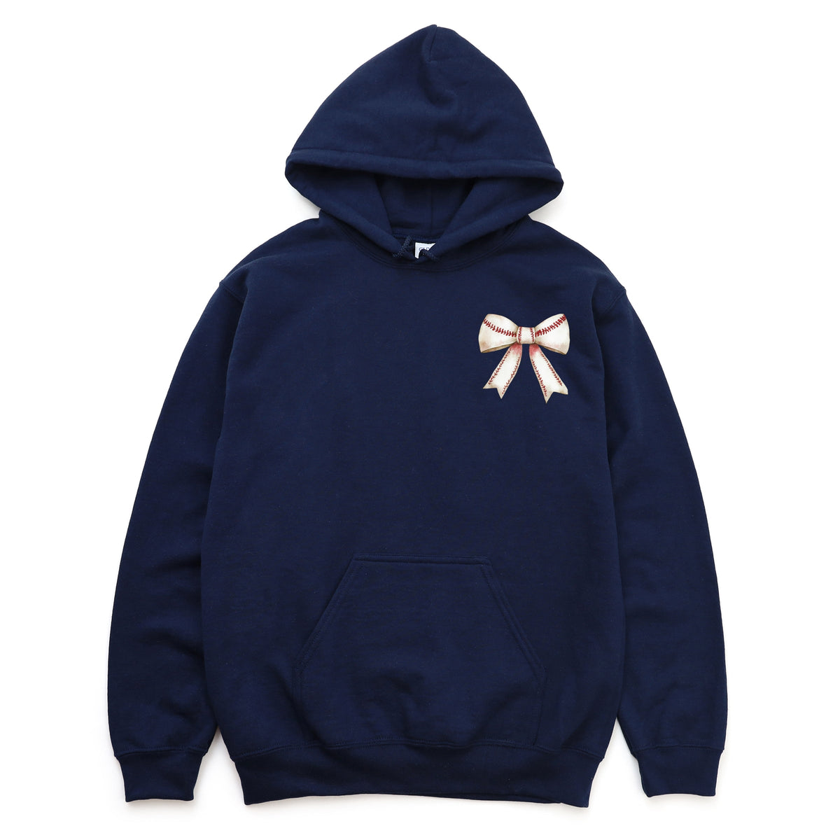 Baseball Game Day Stacked Coquette Front and Back Design - Women's Graphic Hoodie