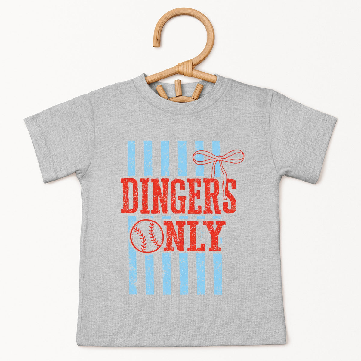 Dingers Only Stripes - Toddler Short Sleeve Graphic T-Shirt