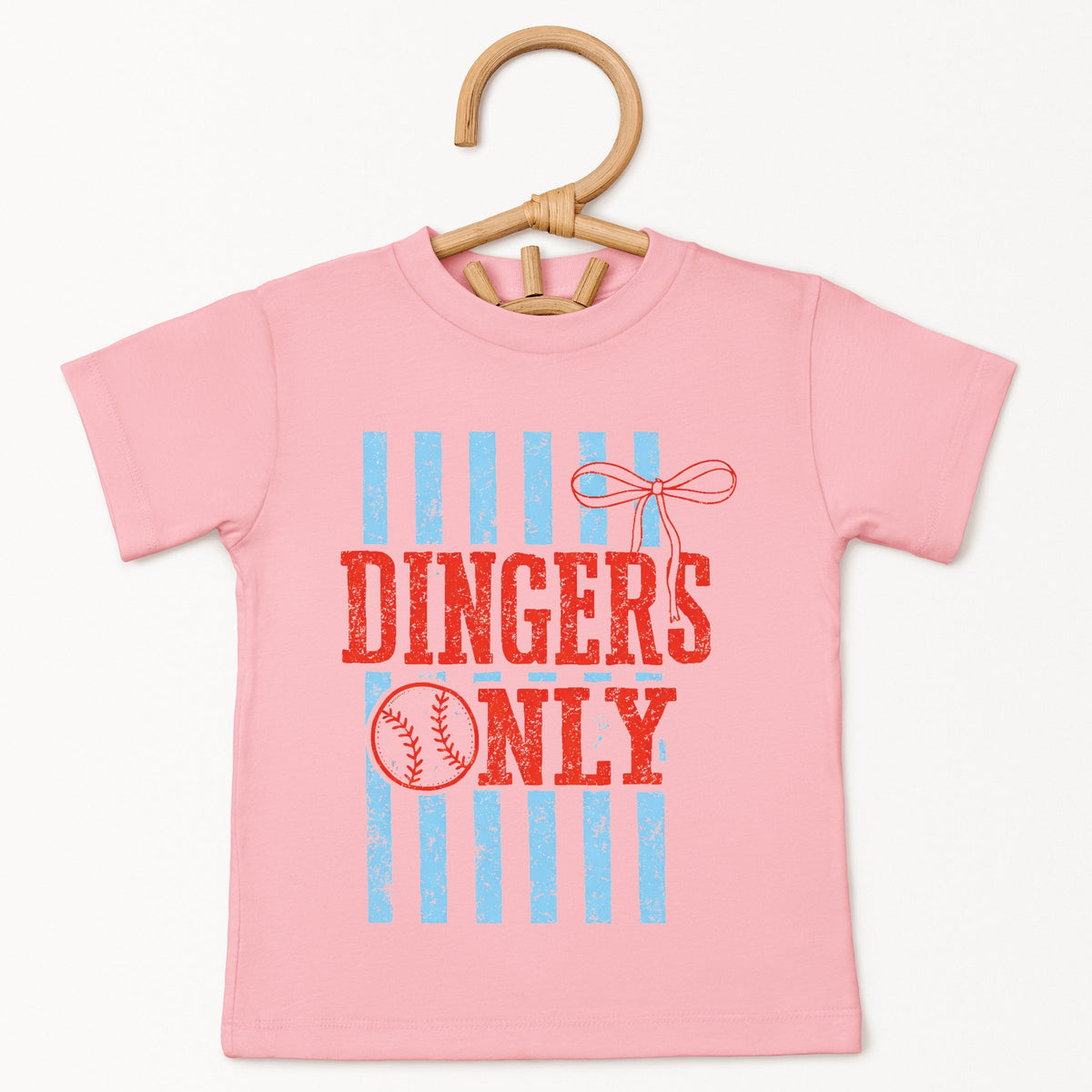 Dingers Only Stripes - Toddler Short Sleeve Graphic T-Shirt
